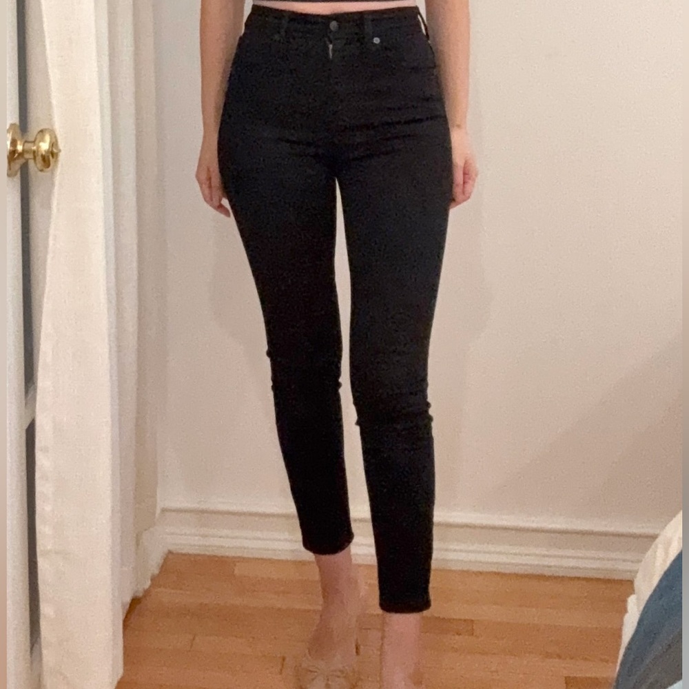 Madewell Black High-Waisted Skinny Jeans